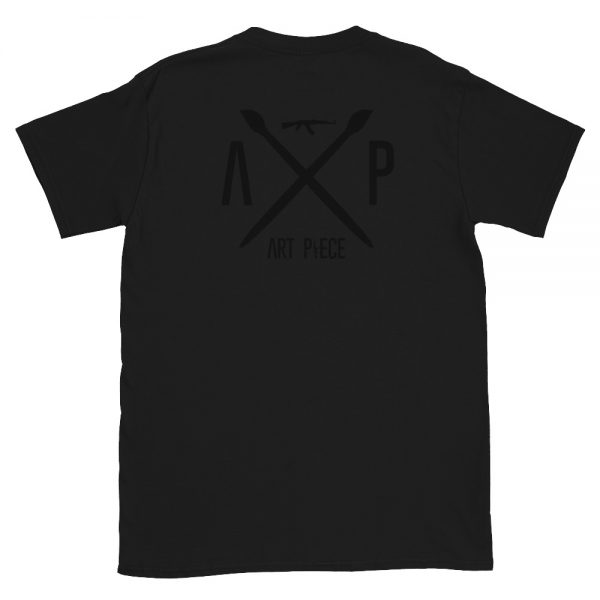 Black on black AP Unisex T-Shirt - Image 2