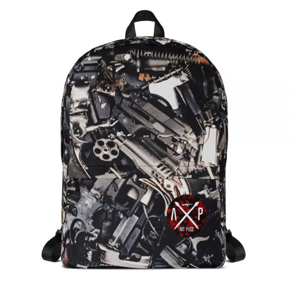AP Gun Backpack with floral logo