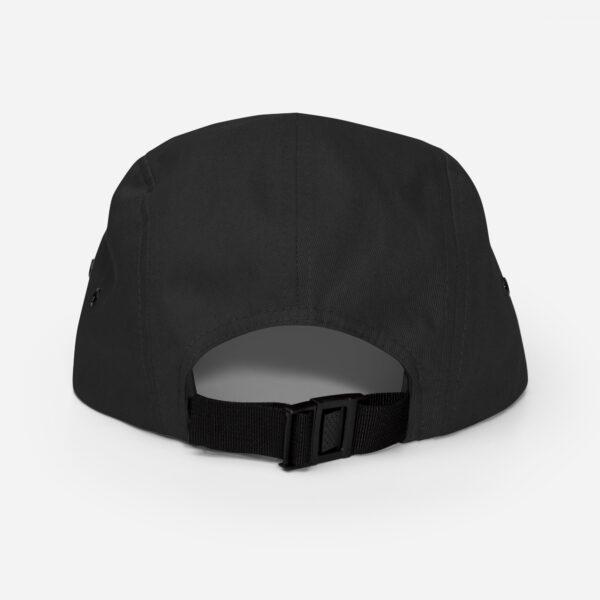 Black on black embroidered 5 panel ArtPiece hat - Image 2